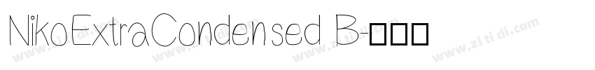 NikoExtraCondensed B字体转换